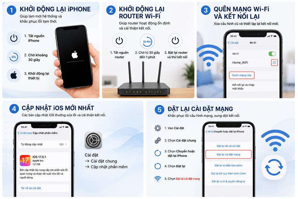 iPhone Không Kết Nối Wi-Fi: Nguyên Nhân Và Cách Khắc Phục Hiệu Quả